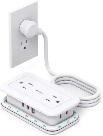 Addtam Travel Power Strip with USB C