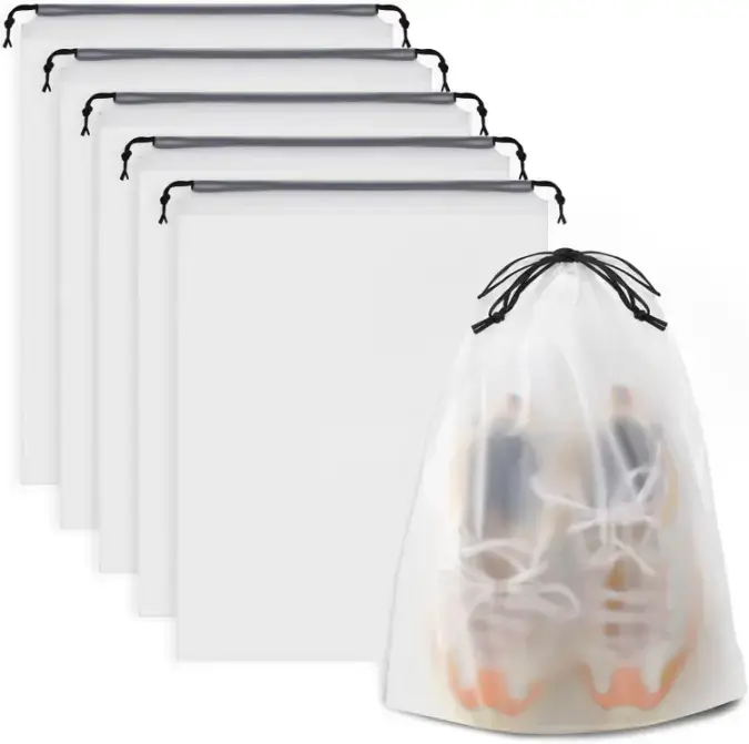 COIDEA Clear Shoe Bags for Travel 5 PCS