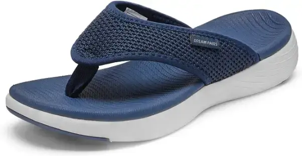 DREAM PAIRS Women’s Arch Support Flip Flops, Cute Flip Flops to Wear with Summer Dresses