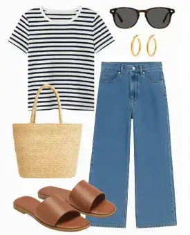 How to Style Wide Leg Jeans for Travel Outfit 7 (1)