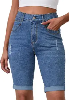 Metietila Store Womens Jean Shorts High Waisted Stretchy