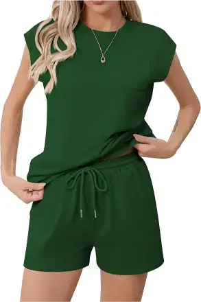Missufe Women's Two Piece Short Sets
