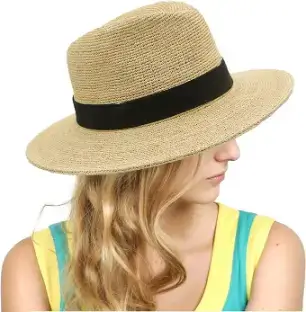 NAMANANA Straw Hat Sun Hats for Women Raffia hat Beach Hats Wide Brim Panama Hat Beach Hats