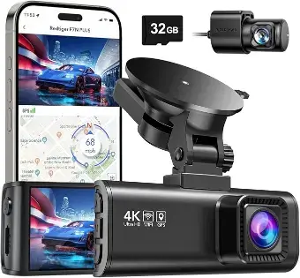 REDTIGER Dash Cam Front Rear