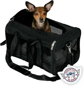 Sherpa Original Deluxe Travel Pet Carrier, Flying with a Dog