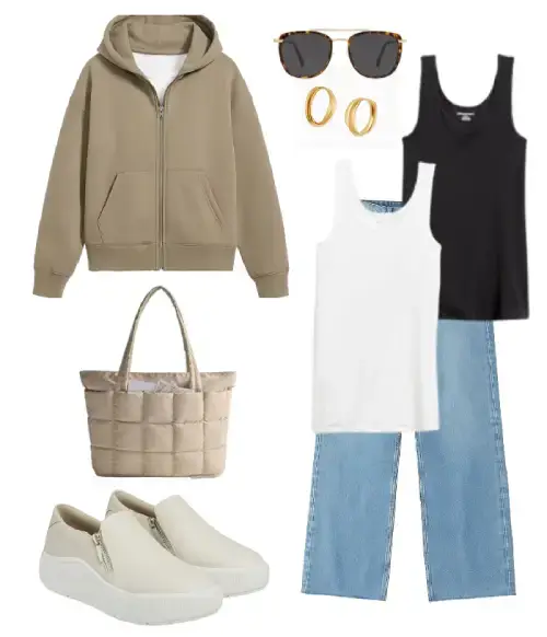 Wide Leg Jeans for Travel Outfit 2, style Wide Leg Jeans for Travel