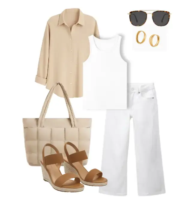 Wide Leg Jeans for TravelOutfit 5