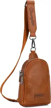 Wrangler Small Crossbody Sling Bags for Women Fanny Packs Chest Bag for Travel Gift