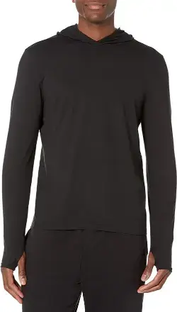 Amazon Essentials Men's Active Quick Dry Tech Stretch Long-Sleeve Hooded