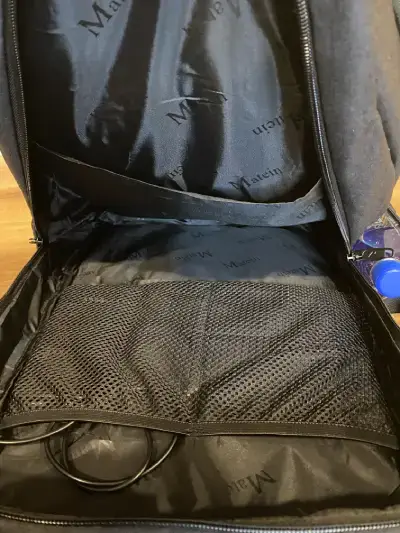 Main compartment unpacked, Matein Travel Laptop Backpack Review