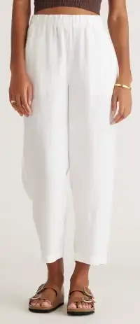 Quince European Linen Pants, Travel Pants for Women Over 50
