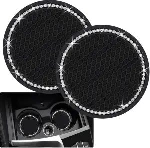 2PCS Bling Car Cup Coaster