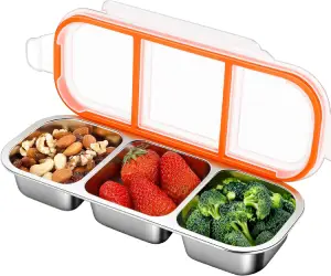 KTKUDY Stainless Steel Snack Container