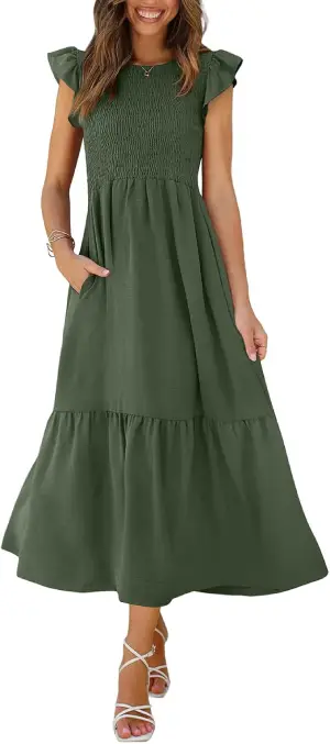 OFEEFAN Women's Casual Maxi Dresses