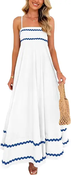 PRETTYGARDEN Women's 2025 Summer Flowy Maxi Dress