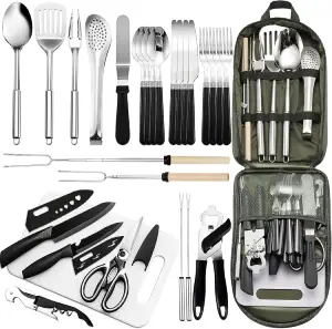 Portable Camping Kitchen Utensil Set-27 Piece