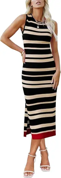 Zeagoo Womens Bodycon Midi Dresses