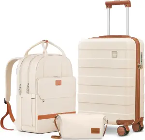 Imiomo 3 Piece Carry on Luggage Set