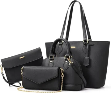 Bagsure 4PCS Women Fashion Handbags/Tote