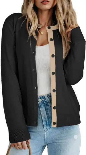 Dokotoo Wool Button Down Lightweight Cardigans
