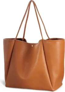 HOXIS Oversize Pu Leather Tote Women