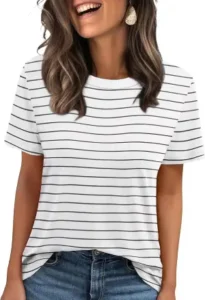 Jescakoo Womens Tops Summer Short