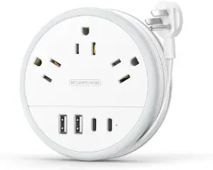 One Beat Flat Plug Power Strip
