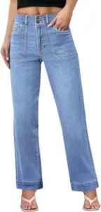 Sidefeel Women's Straight Leg Jeans
