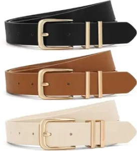 XZQTIVE 3 Pack Women Belts For Jeans