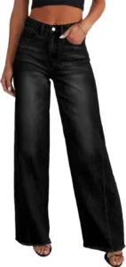 Sidefeel Women's Wide Leg Jeans