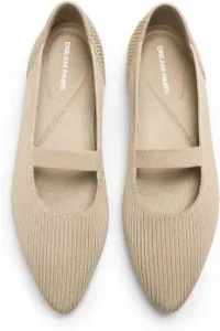 DREAM PAIRS Women's Knit Ballet Flats